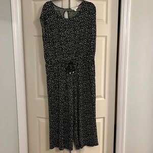 Market & Spruce green cropped jumpsuit, size x-large
